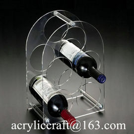 Latest Fashion Acrylic Wine Rack / Plexiglass Bottle Holder / Perspex Wine Display Stand