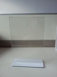 Supports de label acryliques clairs de plexiglass de support de menu de support de signe de restaurant